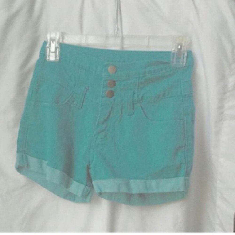green shorts